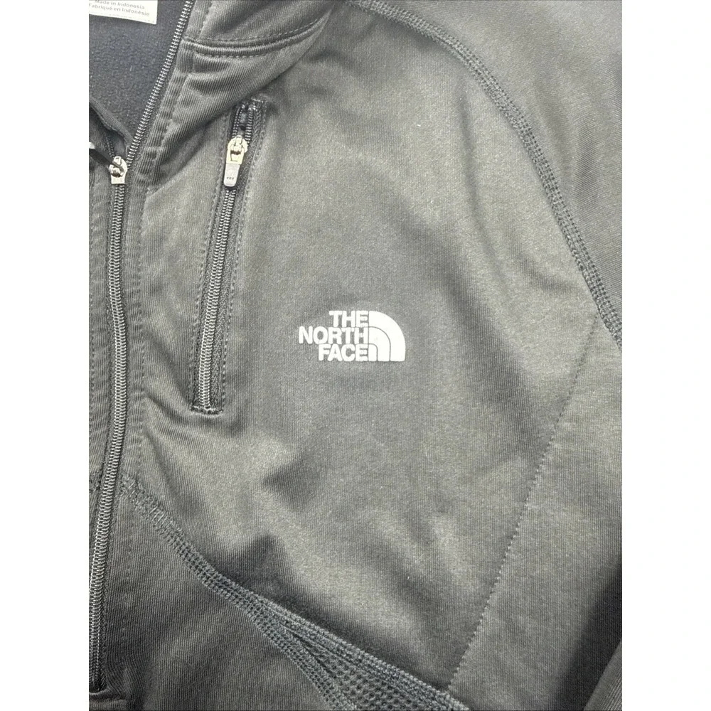 North Face Flight‎ Series Black 1/2 Zip-Up Fleece Pullover Men's Large Nice EUC